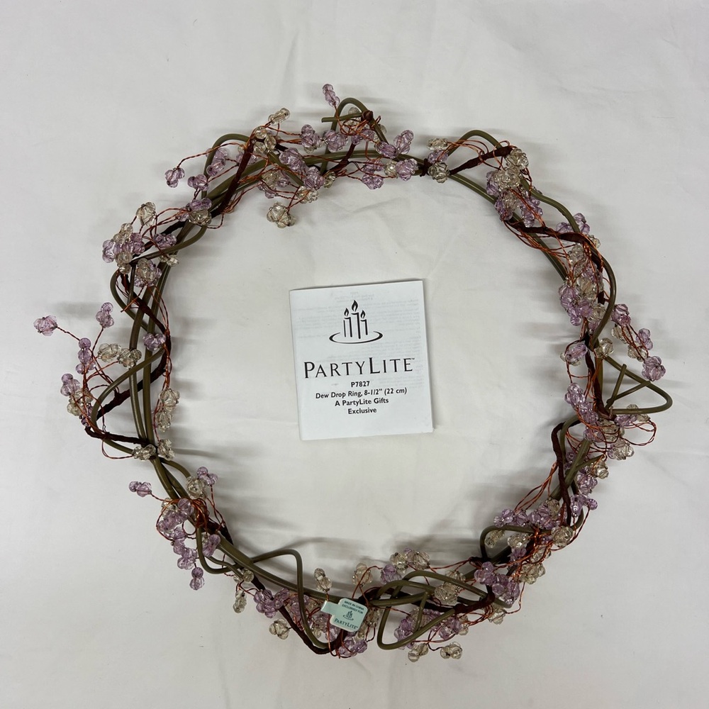 Partylite Dew Drop Ring 8” diameter